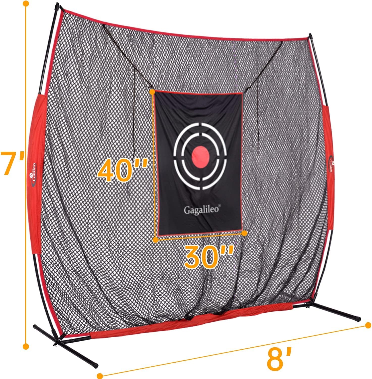 Golf Practice Net,Golf Net,Golf Nets for Backyard Driving,Golf Net for Indoor Use,Heavy Duty Golf Net with Target and Carry Bag,Easy to Assemble and Fold,7X8Ft Golf Net